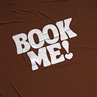 a brown blanket with the word book me on it